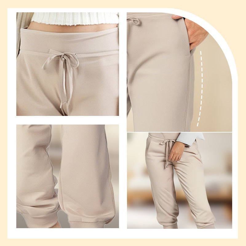 💎 50% DE RÉDUCTION ! 💎 Pantalon de Jogging 3/4 Taille Haute – Coupe Slim, Cordon Ajustable & Poches Pratiques (6 Couleurs, S–3XL) 👖🌸