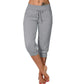 💎 50% DE RÉDUCTION ! 💎 Pantalon de Jogging 3/4 Taille Haute – Coupe Slim, Cordon Ajustable & Poches Pratiques (6 Couleurs, S–3XL) 👖🌸