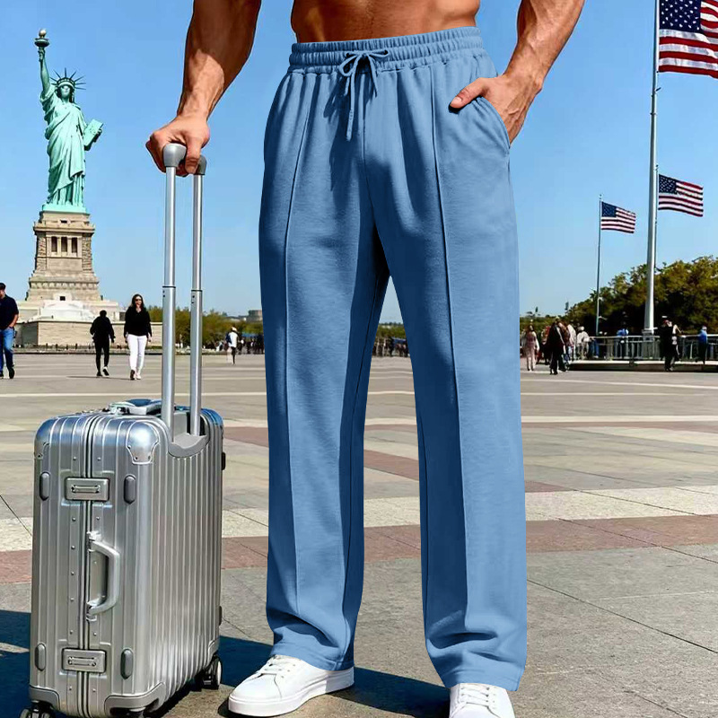 💨Pantalon Droit Homme ✅ Taille Élastique & Cordon Ajustable | Confort Décontracté 👖 -50% AUJOURD’HUI 🔥