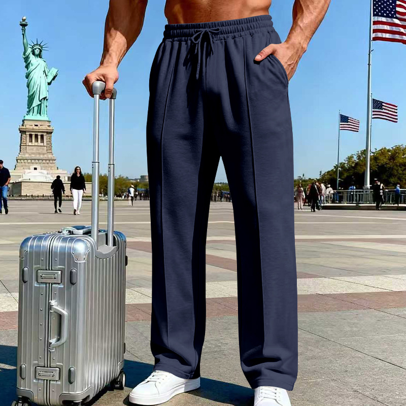 💨Pantalon Droit Homme ✅ Taille Élastique & Cordon Ajustable | Confort Décontracté 👖 -50% AUJOURD’HUI 🔥
