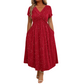 ⏰🔥OFFRE LIMITÉE : 50 % DE RÉDUCTION ! 💖Robe élégante femme à col V avec détail torsadé sur le devant