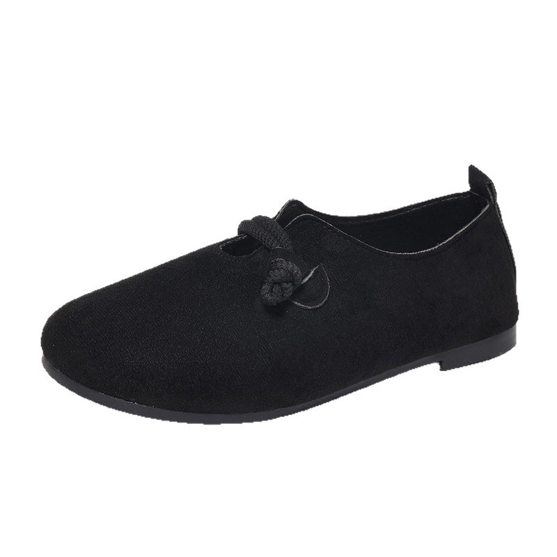 👞 50% DE RÉDUCTION! 🍂 Ballerines à Enfiler en Simili-Suède – Confort Toute la Journée, 2 Couleurs & Large Emboîtage Pour Un Style Décontracté ✨