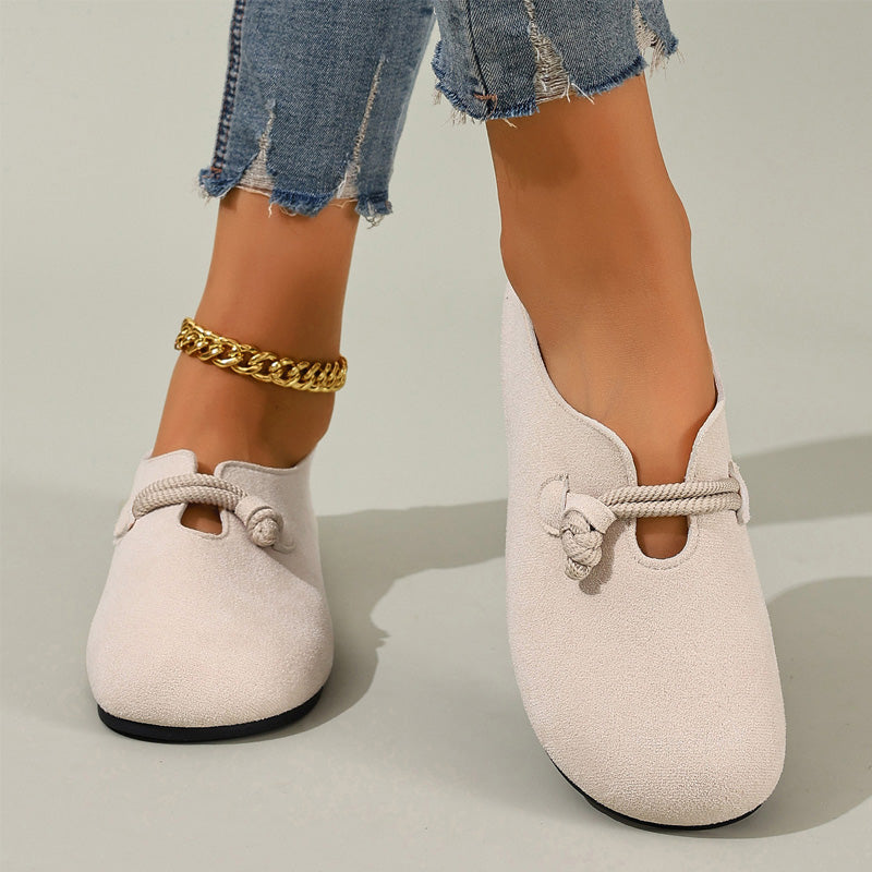 👞 50% DE RÉDUCTION! 🍂 Ballerines à Enfiler en Simili-Suède – Confort Toute la Journée, 2 Couleurs & Large Emboîtage Pour Un Style Décontracté ✨