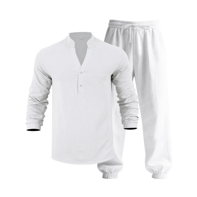 🥳SOLDES 2026🥳💞Plus de 50 000 exemplaires vendus !💥👴👕Ensemble haut et pantalon décontracté pour homme – Col montant, coupe ample et poignets élastiqués ✨