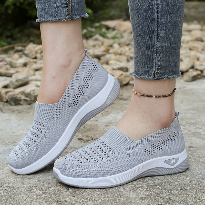📢⏰👟 PROMO -50% ! Chaussures à Enfiler en Mesh Respirant pour Femme – Semelle Antidérapante, Léger & Pliable (8 Couleurs, 35-43)