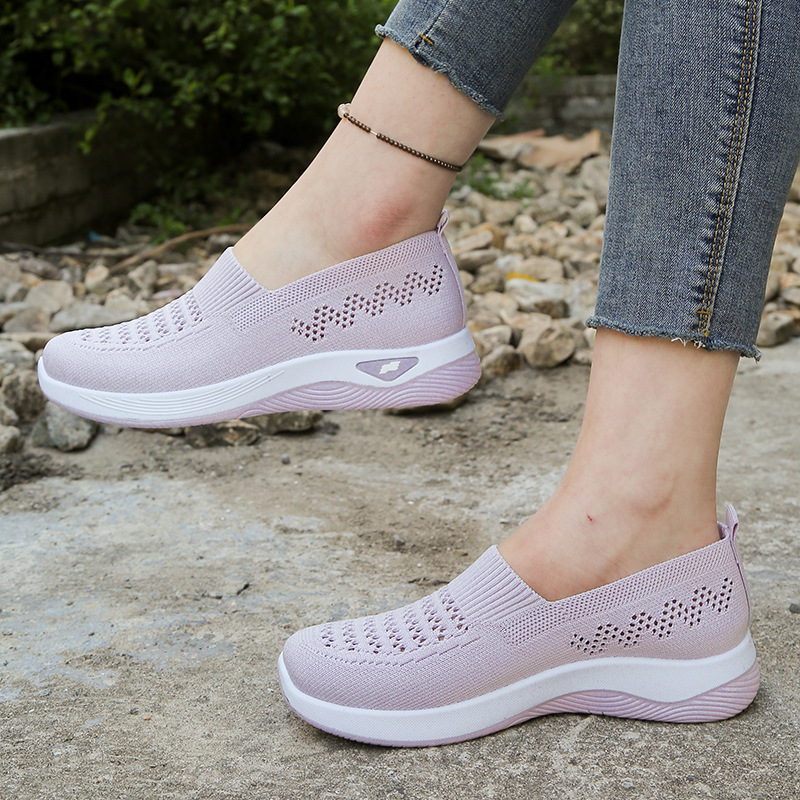 📢⏰👟 PROMO -50% ! Chaussures à Enfiler en Mesh Respirant pour Femme – Semelle Antidérapante, Léger & Pliable (8 Couleurs, 35-43)