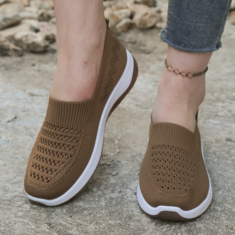 📢⏰👟 PROMO -50% ! Chaussures à Enfiler en Mesh Respirant pour Femme – Semelle Antidérapante, Léger & Pliable (8 Couleurs, 35-43)