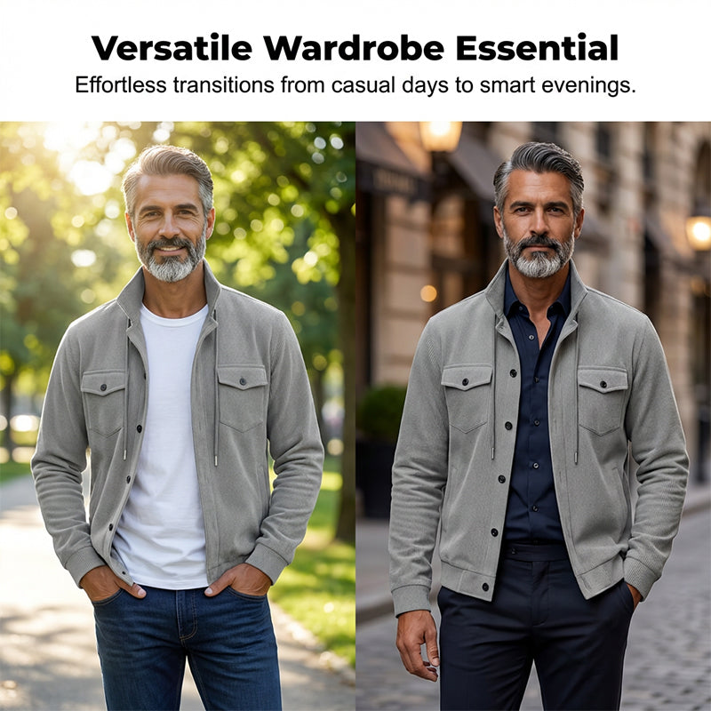 💥✨Offre spéciale à durée limitée : 50 % de réduction 🔥 Veste en velours côtelé pour homme d'inspiration vintage