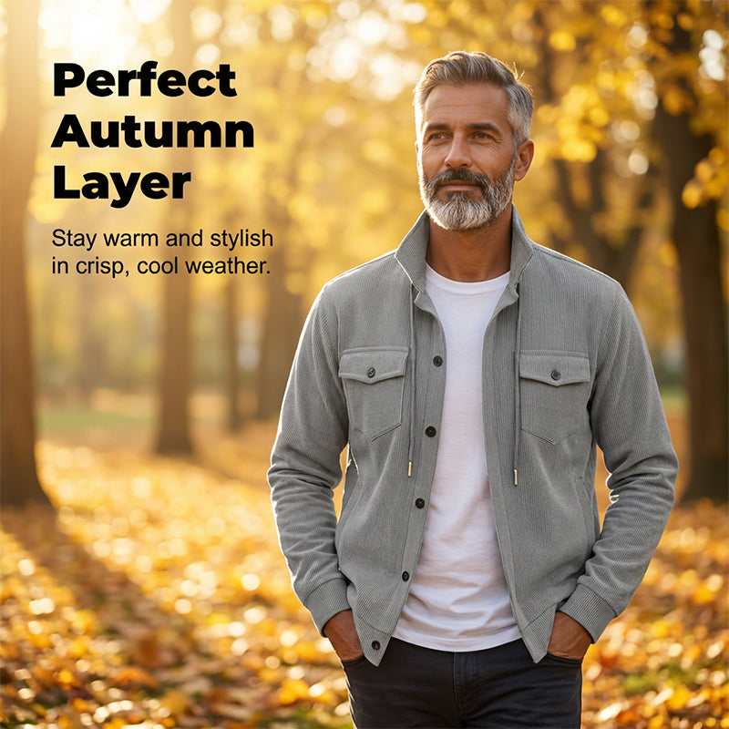 💥✨Offre spéciale à durée limitée : 50 % de réduction 🔥 Veste en velours côtelé pour homme d'inspiration vintage