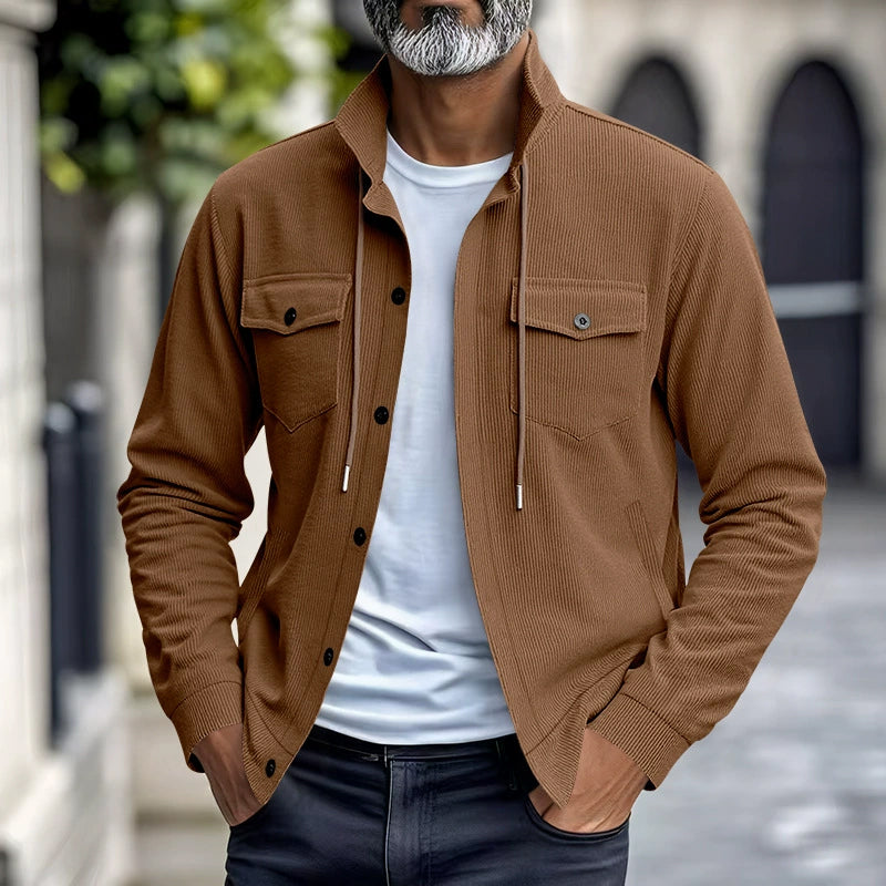 💥✨Offre spéciale à durée limitée : 50 % de réduction 🔥 Veste en velours côtelé pour homme d'inspiration vintage