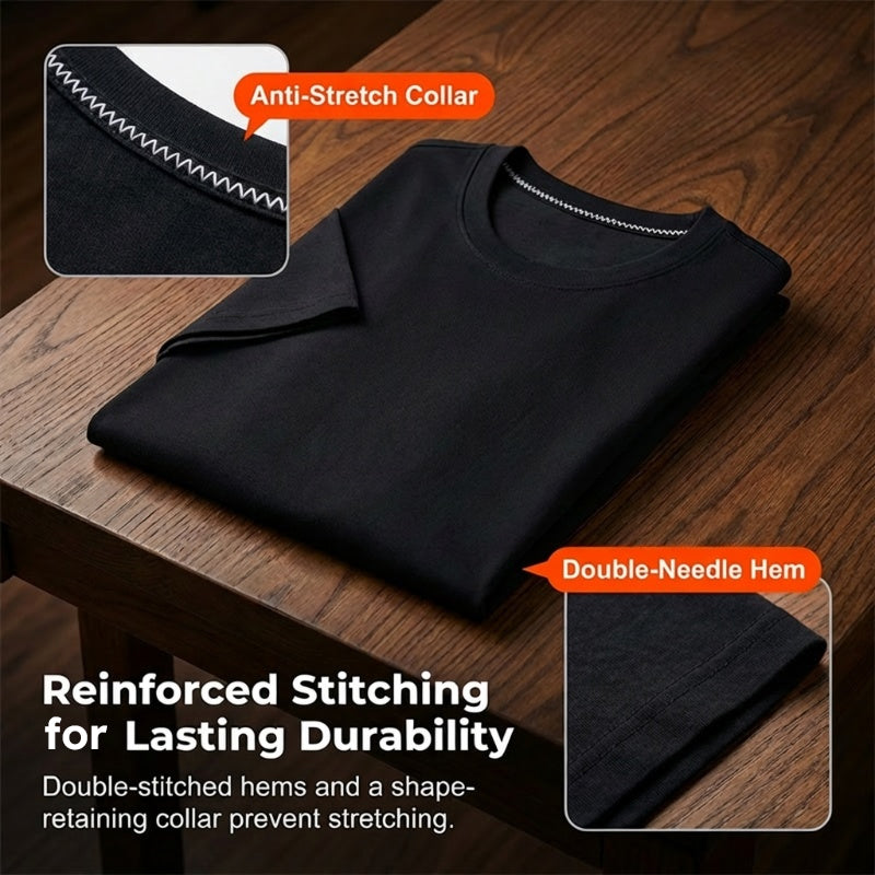 T-shirt à col rond et manches courtes pour homme