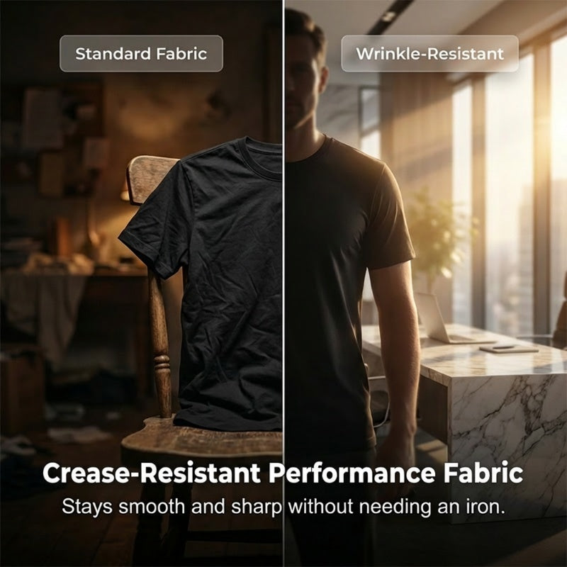 T-shirt à col rond et manches courtes pour homme