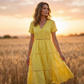 Robe élégante à encolure en V et empiècements en dentelle pour femme