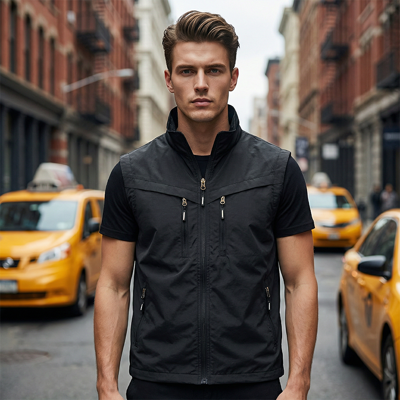 🎽 PROMO LIMITÉE 50% DE RÉDUCTION ! ✨ Gilet Utilitaire Homme – Multi-Poches, Polyester Léger & Sans Manches 🌲