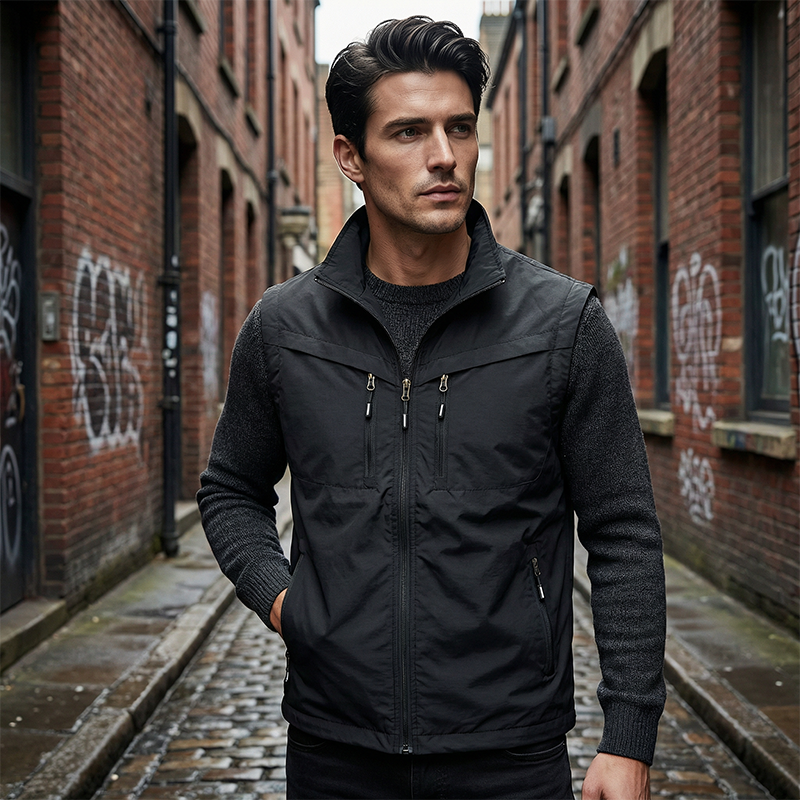 🎽 PROMO LIMITÉE 50% DE RÉDUCTION ! ✨ Gilet Utilitaire Homme – Multi-Poches, Polyester Léger & Sans Manches 🌲