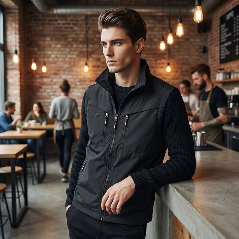 🎽 PROMO LIMITÉE 50% DE RÉDUCTION ! ✨ Gilet Utilitaire Homme – Multi-Poches, Polyester Léger & Sans Manches 🌲