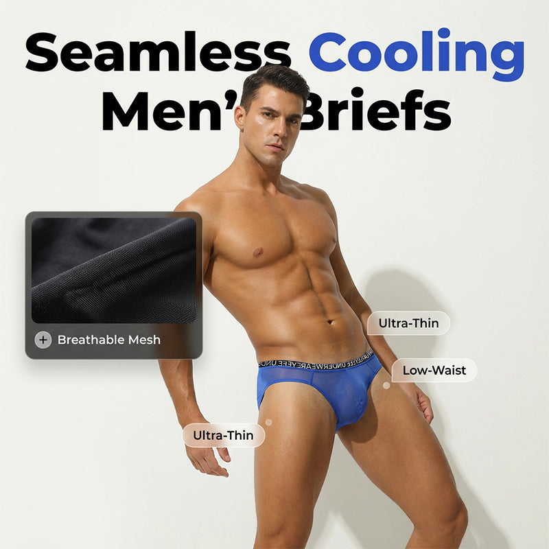 Slips rafraîchissants sans coutures pour homme