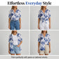 Chemise à imprimé floral boutonnée pour femme