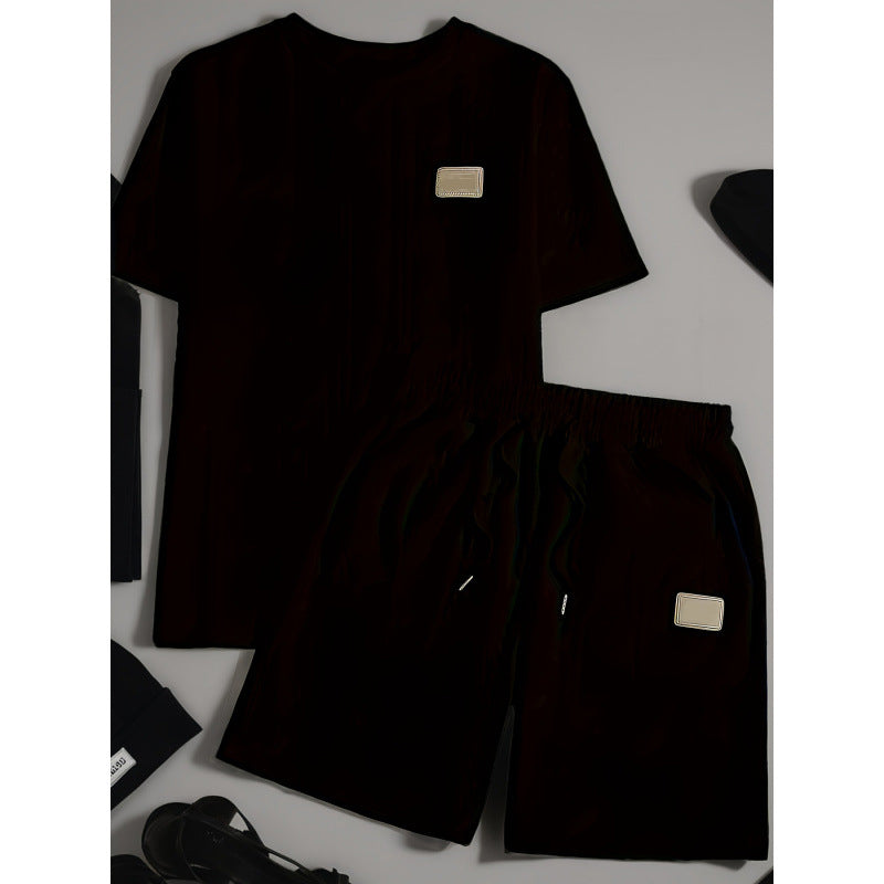 👕 OFFRE SPÉCIALE : 50% DE RÉDUCTION ! ☀️ Ensemble 2 Pièces Homme (T-shirt & Short) – Tissu Doux Respirant, Coupe Décontractée & Style Minimaliste 🩳
