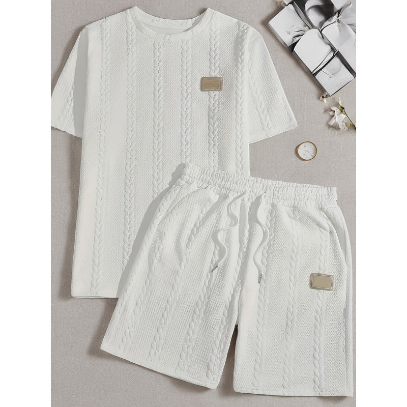 👕 OFFRE SPÉCIALE : 50% DE RÉDUCTION ! ☀️ Ensemble 2 Pièces Homme (T-shirt & Short) – Tissu Doux Respirant, Coupe Décontractée & Style Minimaliste 🩳