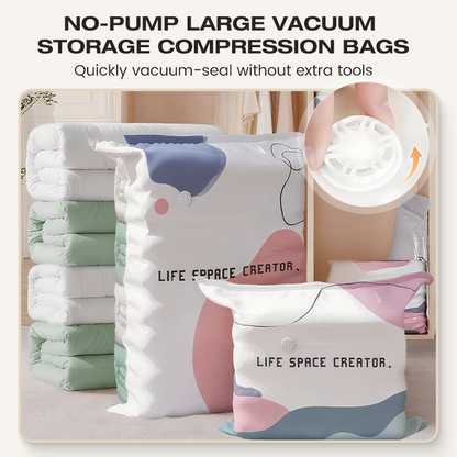 💐54% DE RÉDUCTION ! Sacs Sous Vide pour Rangement – Garde-robe, Literie & Coussins 🛏️🧸【Économisez 50%】