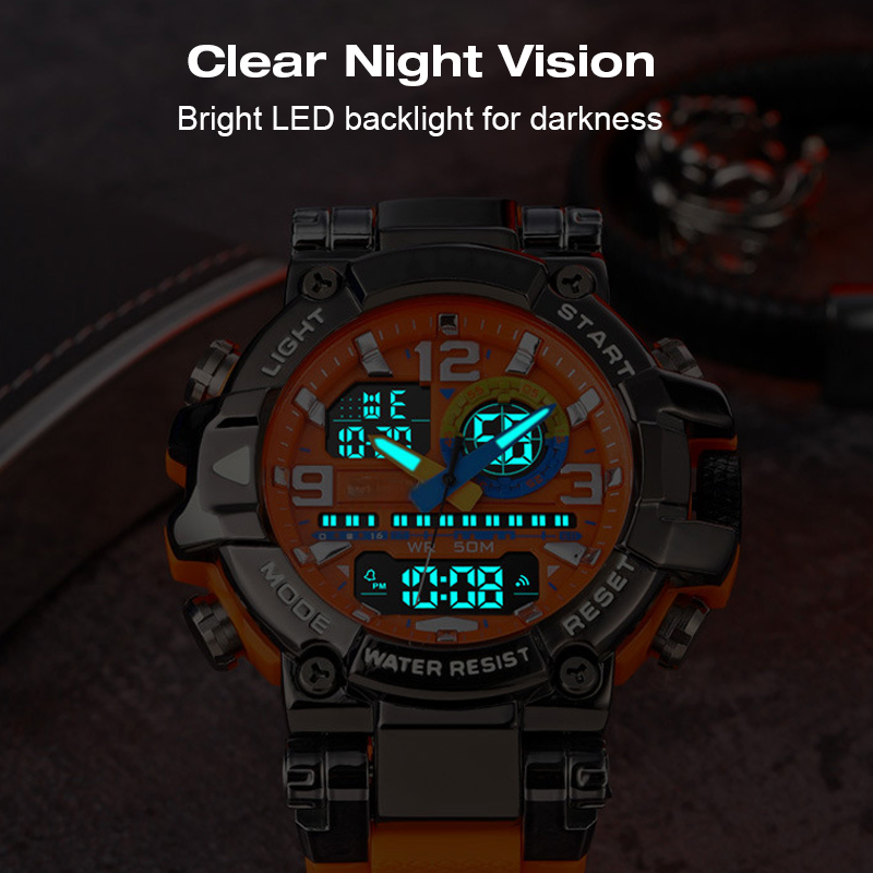 🎁 Nouveauté -50 % 💥 Montre numérique LED étanche multifonctionnelle