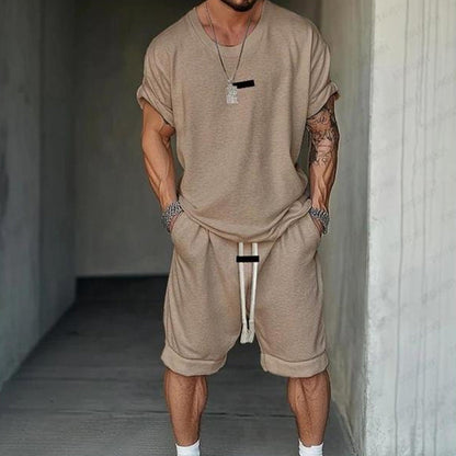 🎁Nouveautés : 50 % de réduction💥Ensemble t-shirt et short décontracté pour homme