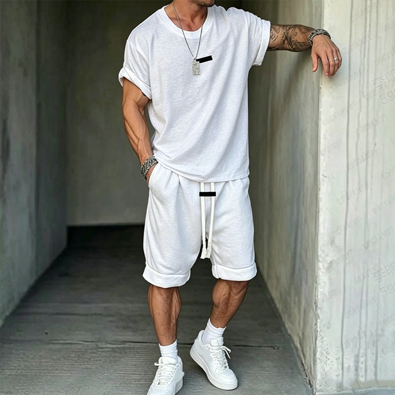 🎁Nouveautés : 50 % de réduction💥Ensemble t-shirt et short décontracté pour homme