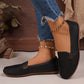 Mocassins plats en similicuir pour femme