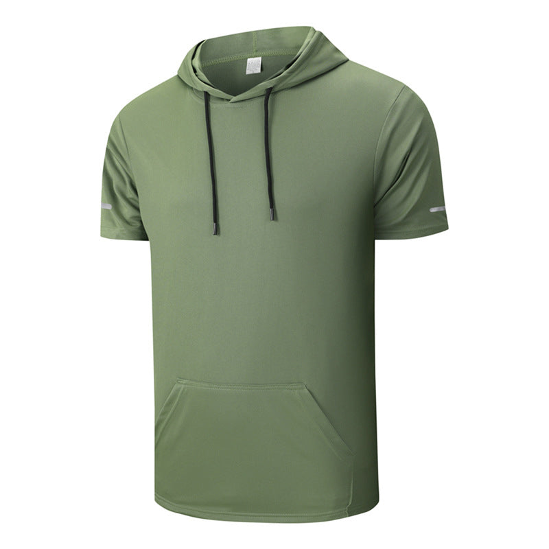 🌞 🎽 T-shirt à capuche pour homme à séchage rapide, à porter toute la journée – Respirant, élégant et doté de nombreuses poches 🧢