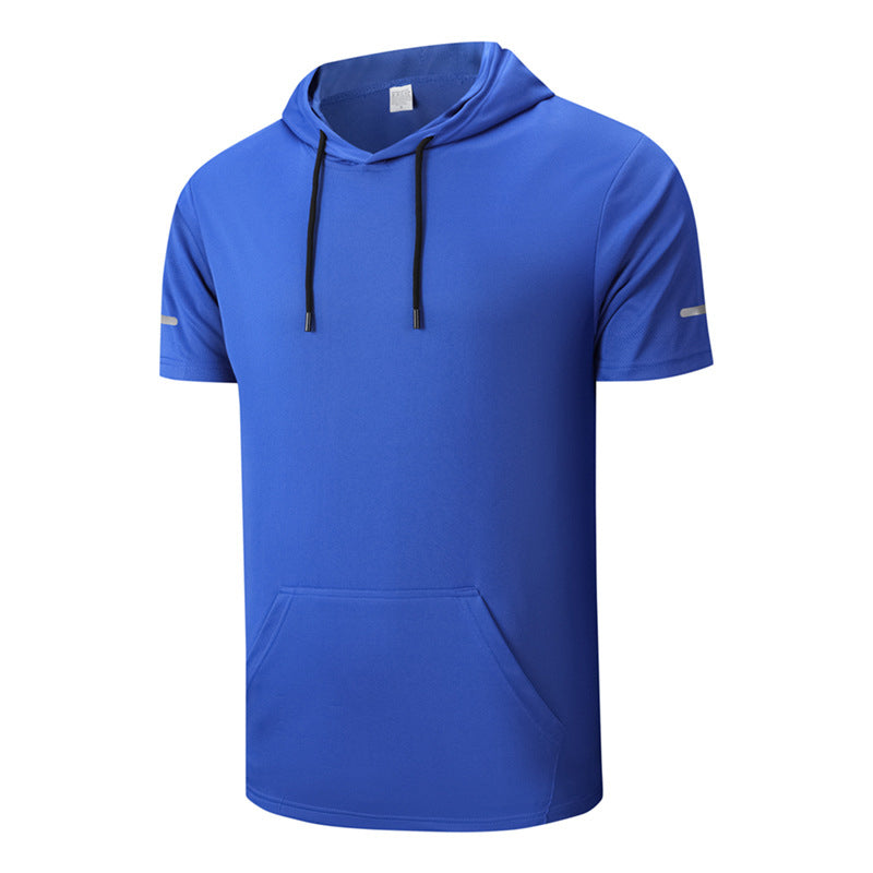🌞 🎽 T-shirt à capuche pour homme à séchage rapide, à porter toute la journée – Respirant, élégant et doté de nombreuses poches 🧢