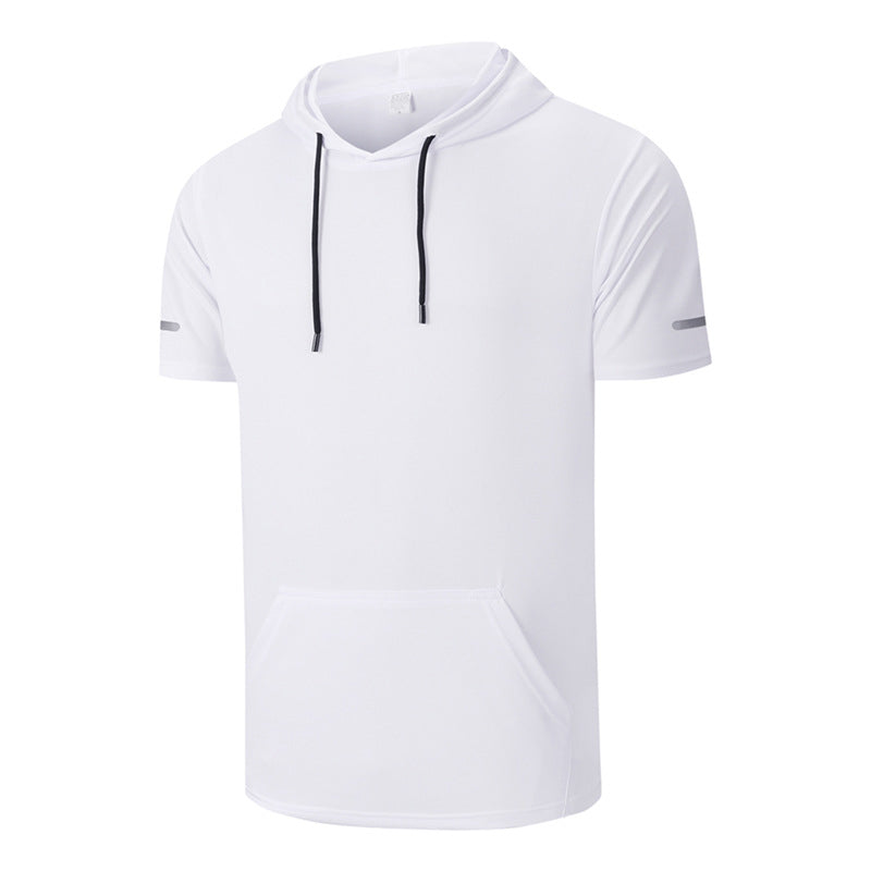 🌞 🎽 T-shirt à capuche pour homme à séchage rapide, à porter toute la journée – Respirant, élégant et doté de nombreuses poches 🧢