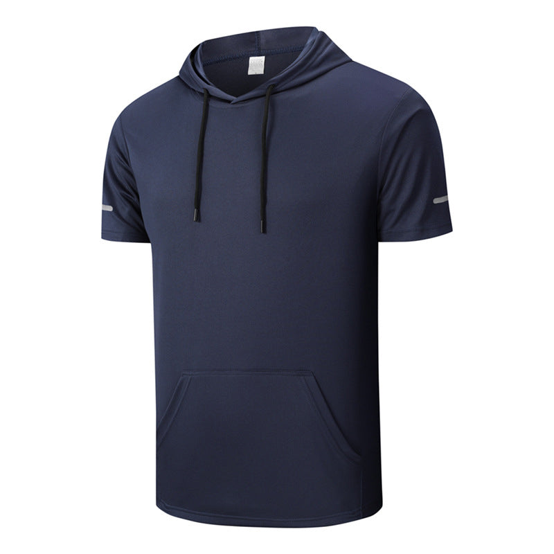 🌞 🎽 T-shirt à capuche pour homme à séchage rapide, à porter toute la journée – Respirant, élégant et doté de nombreuses poches 🧢