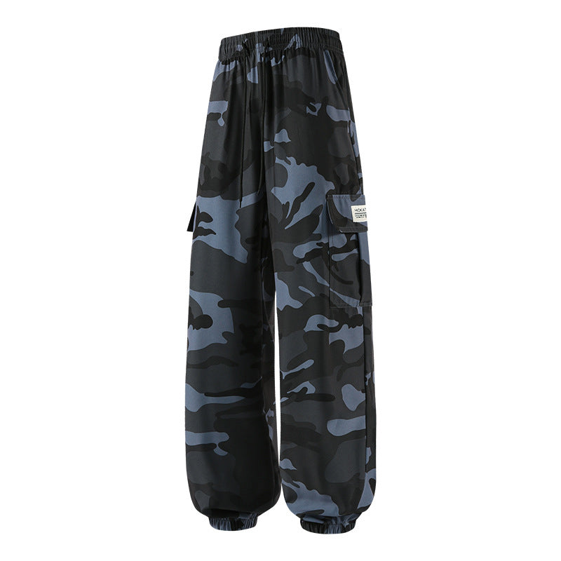 👖 50 % DE RÉDUCTION POUR UNE DURÉE LIMITÉE ! 😎  Pantalon décontracté camouflage – Taille élastiquée, poches cargo, bas évasés 🪂