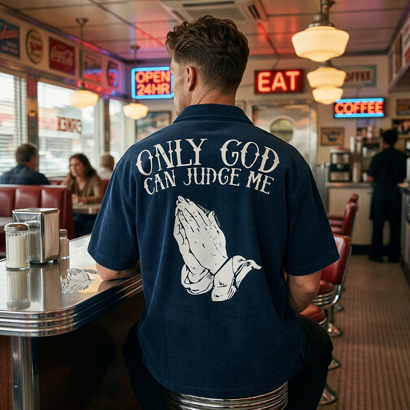🙏 PROMO LIMITÉE 50% DE RÉDUCTION ! ✨ T-shirt Homme – Motif Mains en Prière, 100% Coton, Coupe Classique ✨