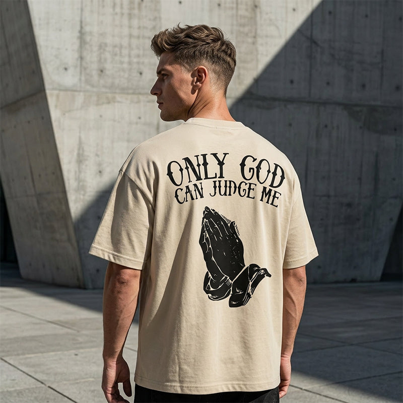 🙏 PROMO LIMITÉE 50% DE RÉDUCTION ! ✨ T-shirt Homme – Motif Mains en Prière, 100% Coton, Coupe Classique ✨