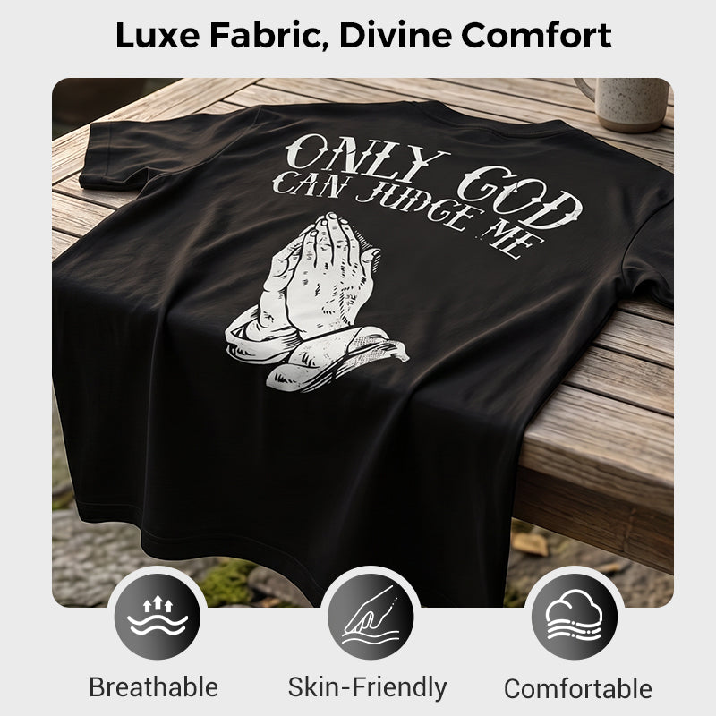 🙏 PROMO LIMITÉE 50% DE RÉDUCTION ! ✨ T-shirt Homme – Motif Mains en Prière, 100% Coton, Coupe Classique ✨