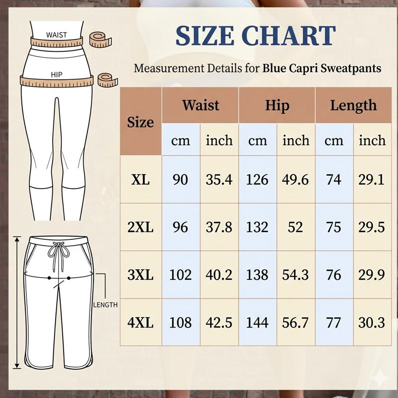 💐50% DE RÉDUCTION ! Pantalon capri à cordon de serrage pour femme – Léger & pratique pour tous les jours 🌸☁️【Offre Limitée】