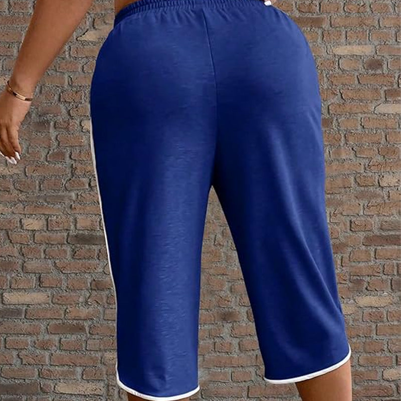 💐50% DE RÉDUCTION ! Pantalon capri à cordon de serrage pour femme – Léger & pratique pour tous les jours 🌸☁️【Offre Limitée】