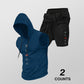 📢📢30 % DE RÉDUCTION !! ⏰Ensemble sport pour homme : sweat à capuche sans manches et short