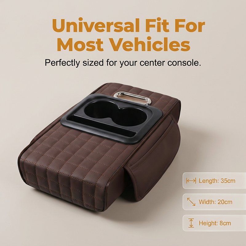 Boîte de rangement multifonction pour console centrale de voiture et accoudoir