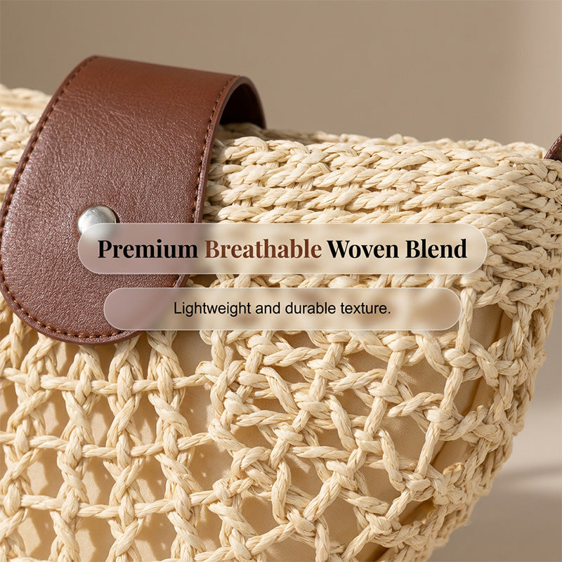 👜 PROMO LIMITÉE 50% DE RÉDUCTION ! ✨ Sac Bandoulière Tissé – Boho, Main, Poche, Réglable ⏰