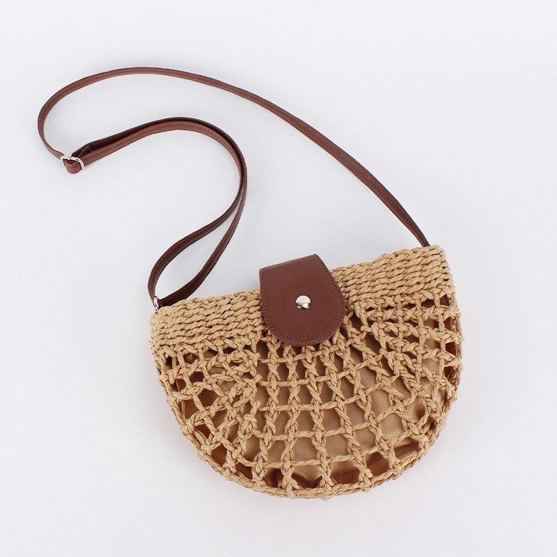 👜 PROMO LIMITÉE 50% DE RÉDUCTION ! ✨ Sac Bandoulière Tissé – Boho, Main, Poche, Réglable ⏰
