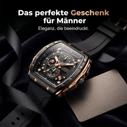 ⌚ 50 % DE RÉDUCTION ! 🏁 Chronographe pour homme avec bracelet en silicone – fonction chronomètre, étanche et design sportif et élégant – idéal pour le quotidien actif ou les occasions spéciales 💪