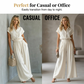 Ensemble élégant deux pièces chemise et pantalon large