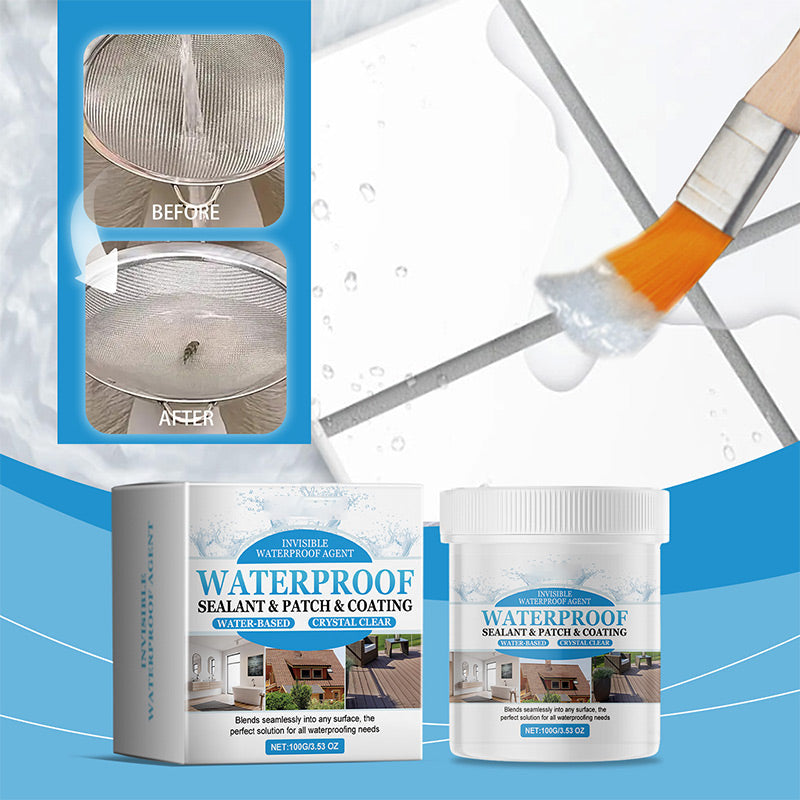 📢⏰🛡️ PROMO -50% ! Agent d'Étanchéité Invisible & Efficace – Transparent, Autonivelant, Imperméable, 100g, Résistant aux Intempéries