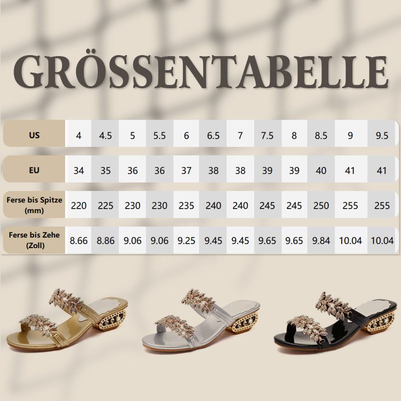 📢📢 Dernier jour – 50 % de réduction !! ⏰ Sandales femmes tendance – Talon plat, strass et ornements métalliques 👡 Pour l'été et le quotidien