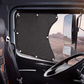 📢☀️ PROMO -50% ! Lot de 2 Pare-Soleil pour Vitres Latérales Camion – Maille Dense, Installation par Ventouses, 60×55 cm, Noir