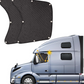 📢☀️ PROMO -50% ! Lot de 2 Pare-Soleil pour Vitres Latérales Camion – Maille Dense, Installation par Ventouses, 60×55 cm, Noir