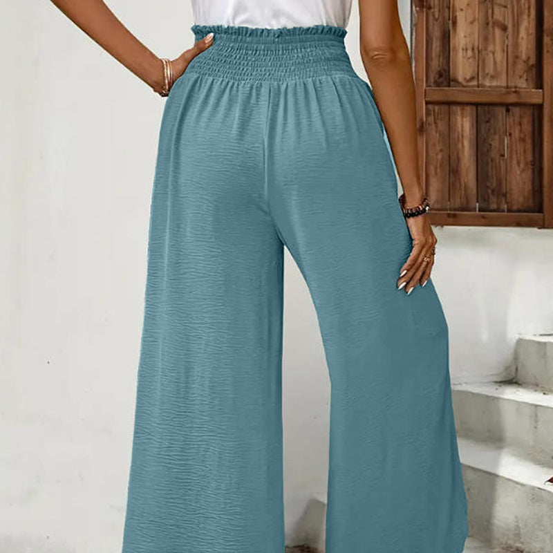 Pantalon large femme décontracté à effet croisé✈️【Chéri(e), deux articles avec livraison gratuite】